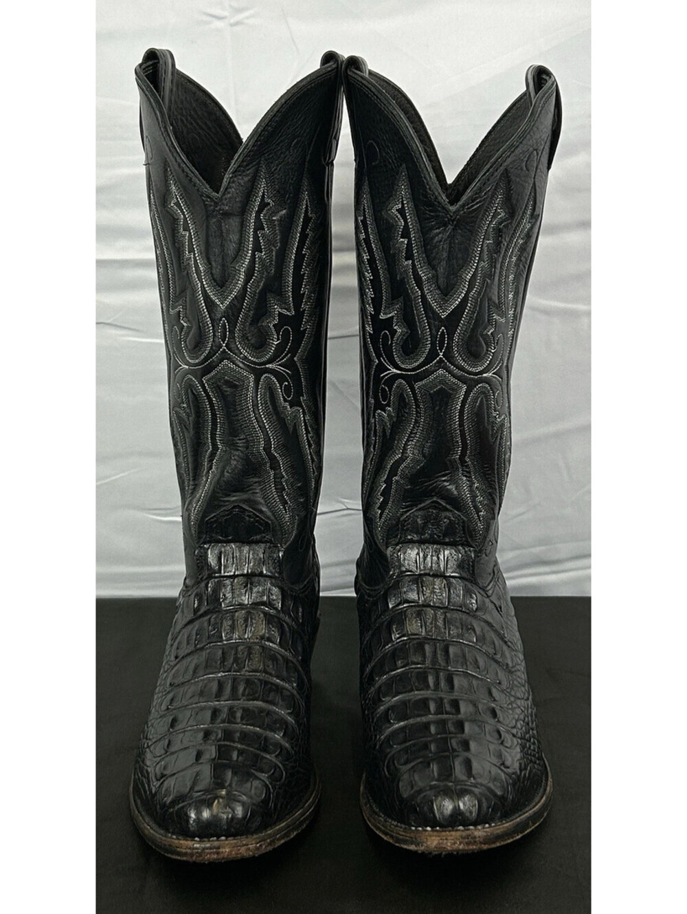 VTG RARE Larry Mahan Men's size 9.5 D Custom Alligator Cowboy Boots